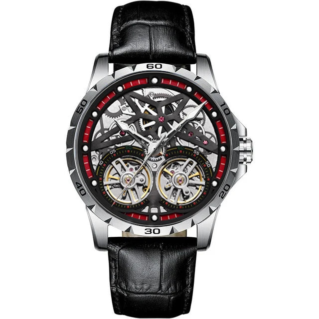 AILANG Men's Sports Automatic Tourbillon Skeleton Watch – Silicone Strap