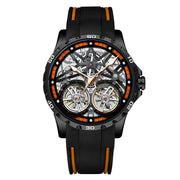 AILANG Men's Sports Automatic Tourbillon Skeleton Watch – Silicone Strap