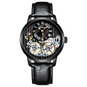 AILANG Men's Double Tourbillon Automatic Watch – Stainless Steel Strap