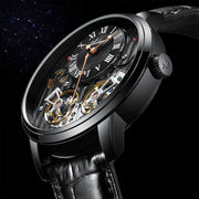 AILANG Men's Double Tourbillon Automatic Watch – Stainless Steel Strap
