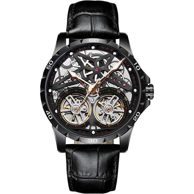 AILANG Men's Sports Automatic Tourbillon Skeleton Watch – Silicone Strap