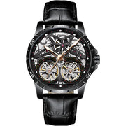 AILANG Men's Sports Automatic Tourbillon Skeleton Watch – Silicone Strap