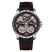 AILANG Men's Sports Automatic Tourbillon Skeleton Watch – Silicone Strap