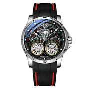 AILANG Men's Automatic Mechanical Watch – Hollow Luminous Dial, Calendar