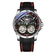 AILANG Men's Automatic Mechanical Watch – Hollow Luminous Dial, Calendar