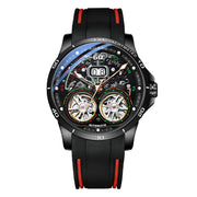AILANG Men's Automatic Mechanical Watch – Hollow Luminous Dial, Calendar