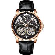 AILANG Men's Sports Automatic Tourbillon Skeleton Watch – Silicone Strap