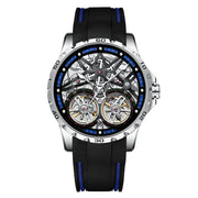 AILANG Men's Sports Automatic Tourbillon Skeleton Watch – Silicone Strap