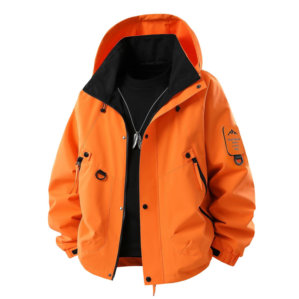 Teen Casual Hooded Jacket - Loose Fit, Unisex