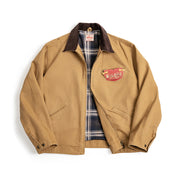 Maden Men's Barn Jacket - Vintage Workwear, Lapel