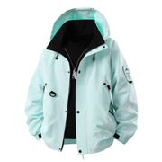 Teen Casual Hooded Jacket - Loose Fit, Unisex
