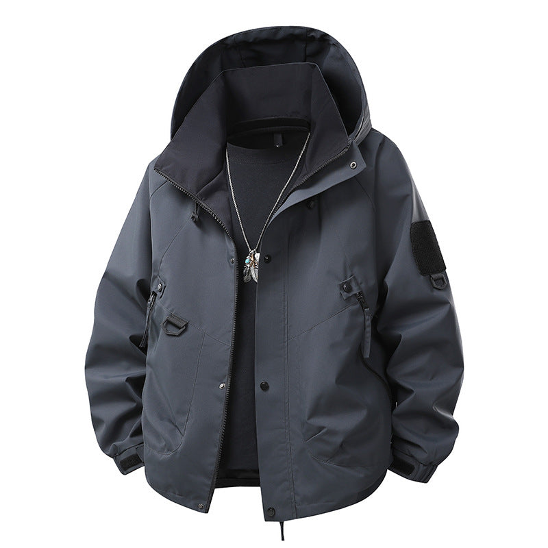 Teen Casual Hooded Jacket - Loose Fit, Unisex