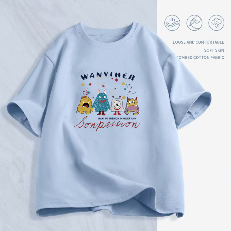 Women's Cartoon Print T-Shirt — Loose Short-Sleeve Round-Neck Summer Top - photo 14