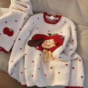 Women's Coral Fleece Pyjama Set — Warm Flannel Winter Loungewear