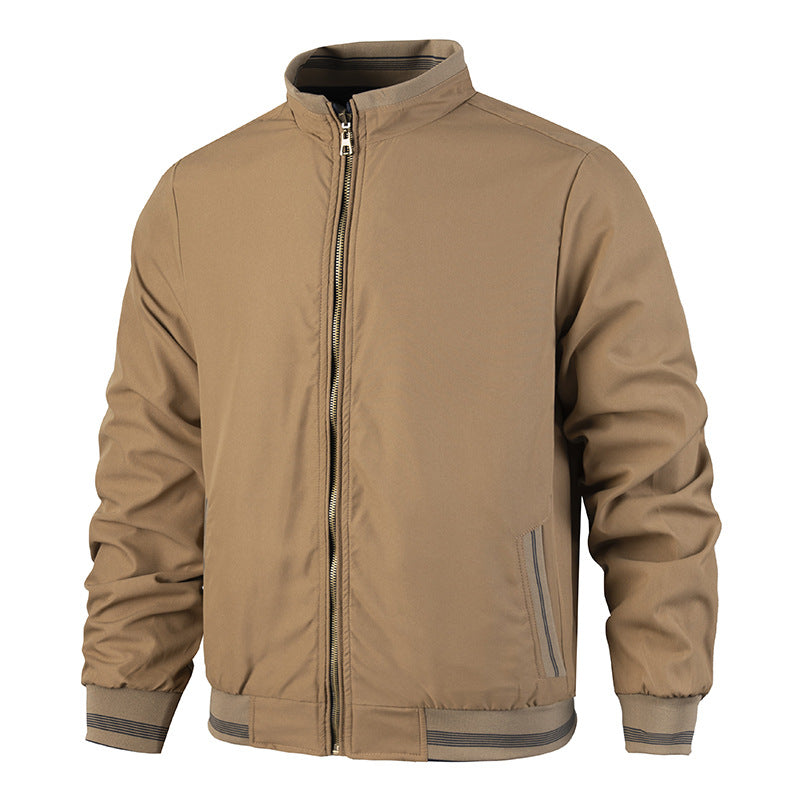 Men's Reversible Stand-Collar Casual Jacket