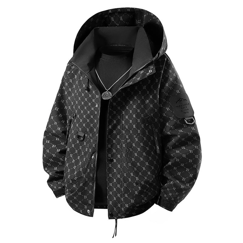 Teen Casual Hooded Jacket - Loose Fit, Unisex