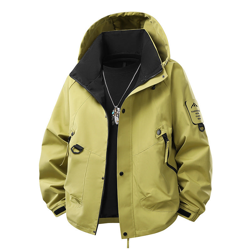 Teen Casual Hooded Jacket - Loose Fit, Unisex
