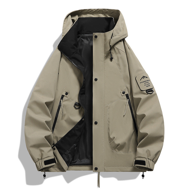 Teen Casual Hooded Jacket - Loose Fit, Unisex