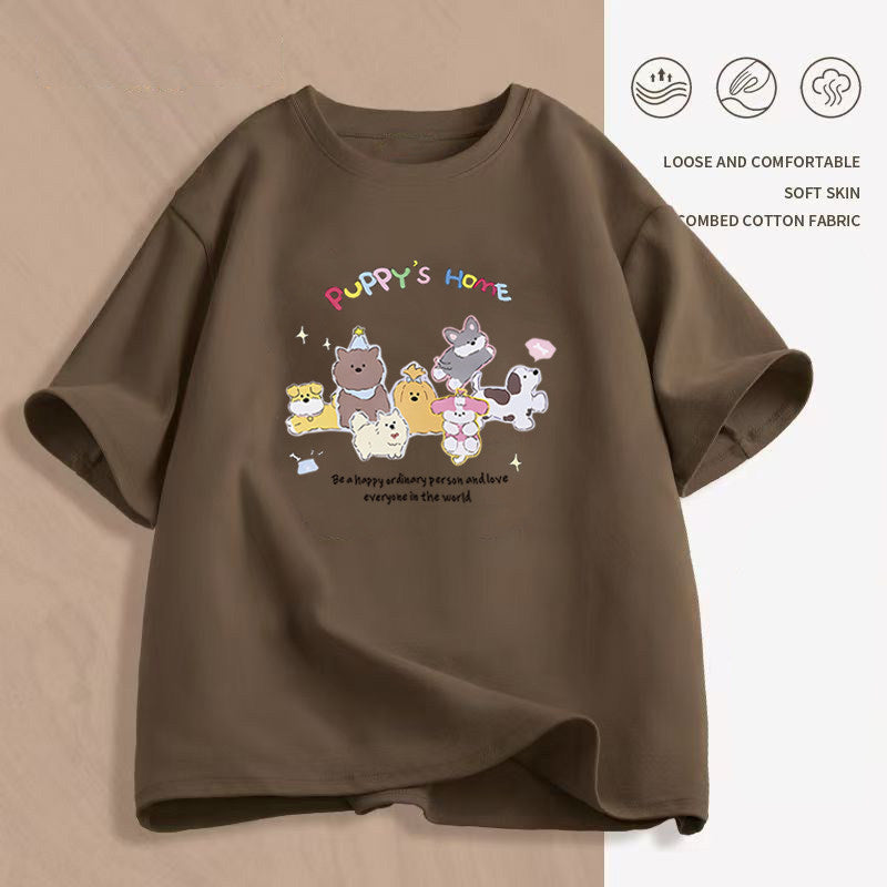 Women's Cartoon Print T-Shirt — Loose Short-Sleeve Round-Neck Summer Top - photo 33