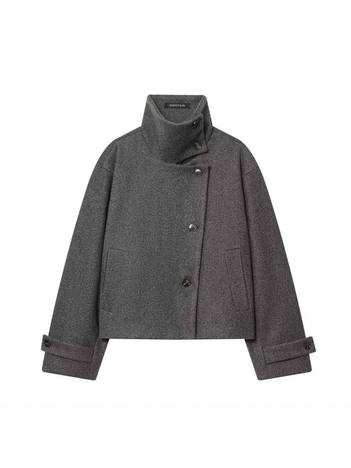 Women's Stand-Collar Short Jacket — Chic Street-Style Winter Coat