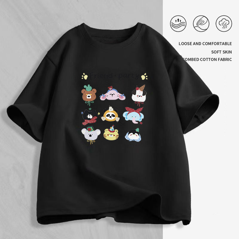 Women's Cartoon Print T-Shirt — Loose Short-Sleeve Round-Neck Summer Top - photo 27