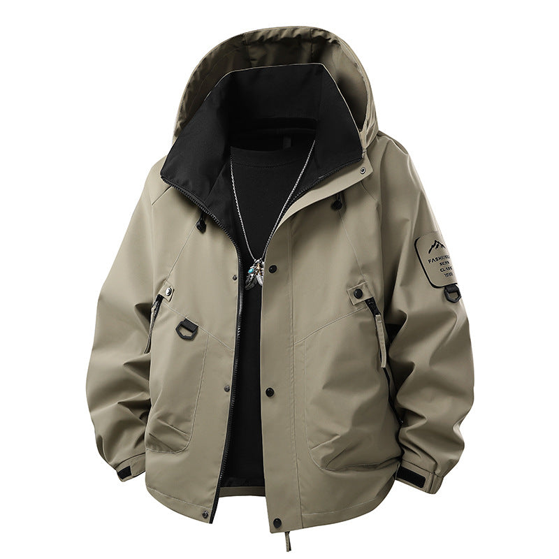 Teen Casual Hooded Jacket - Loose Fit, Unisex