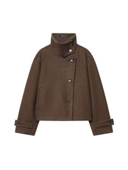Women's Stand-Collar Short Jacket — Chic Street-Style Winter Coat