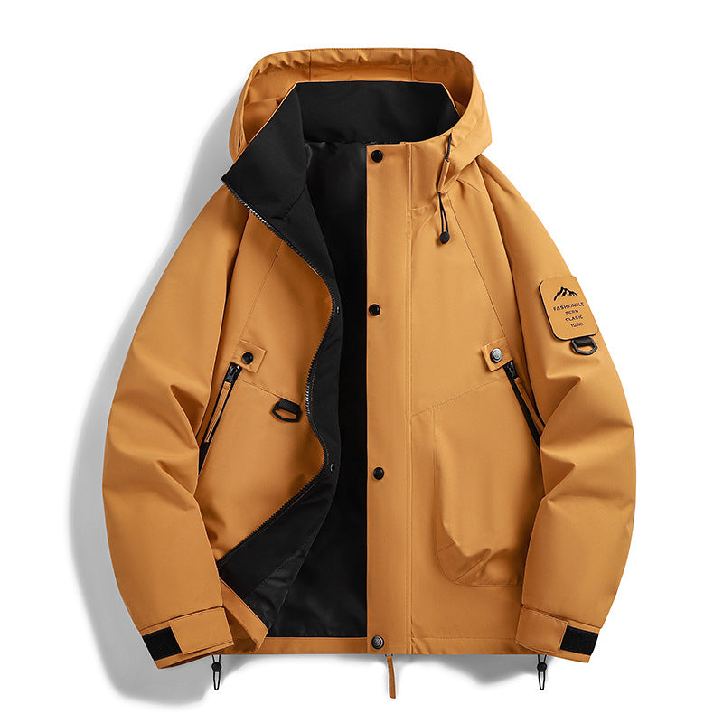 Teen Casual Hooded Jacket - Loose Fit, Unisex