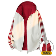 Men's Reversible Hooded Jacket - Two Looks in One