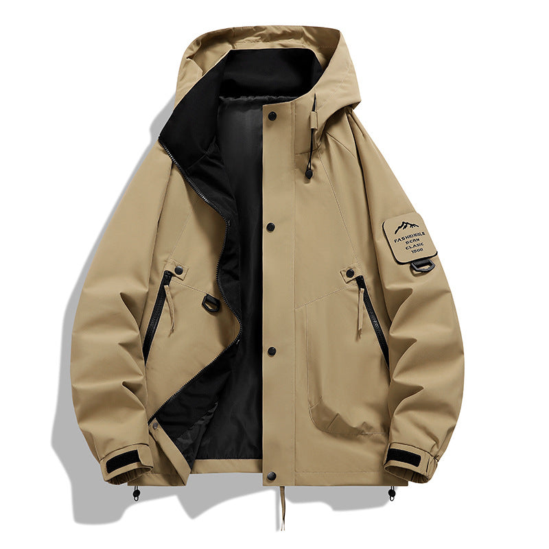 Teen Casual Hooded Jacket - Loose Fit, Unisex