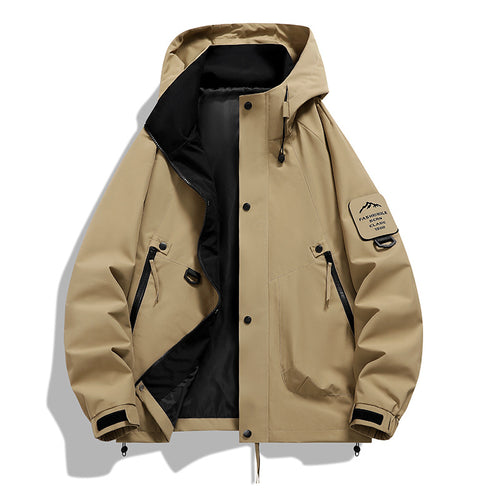 Teen Casual Hooded Jacket - Loose Fit, Unisex
