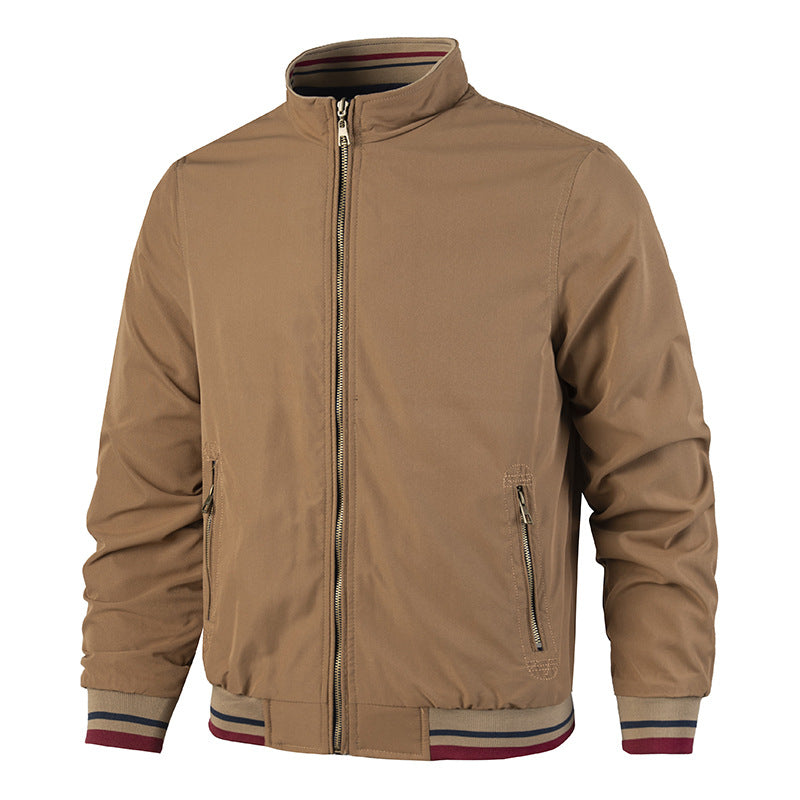 Men's Reversible Stand-Collar Casual Jacket