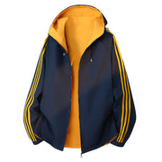 Men's Reversible Hooded Jacket - Two Looks in One