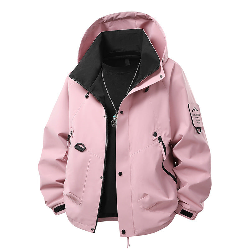 Teen Casual Hooded Jacket - Loose Fit, Unisex