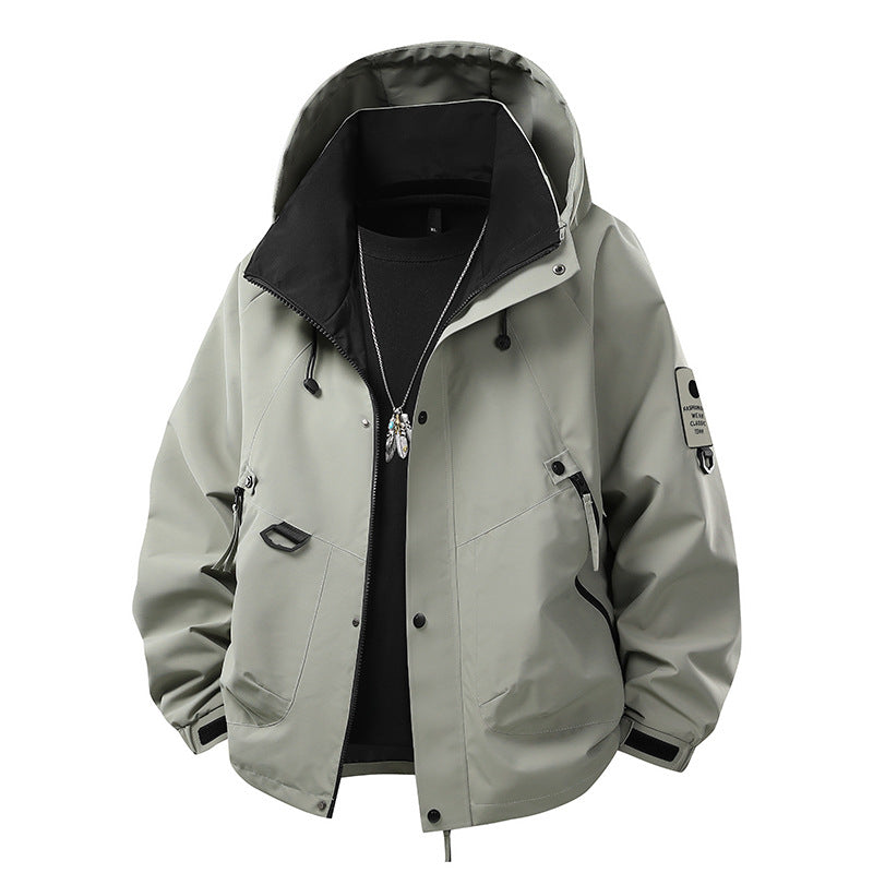 Teen Casual Hooded Jacket - Loose Fit, Unisex