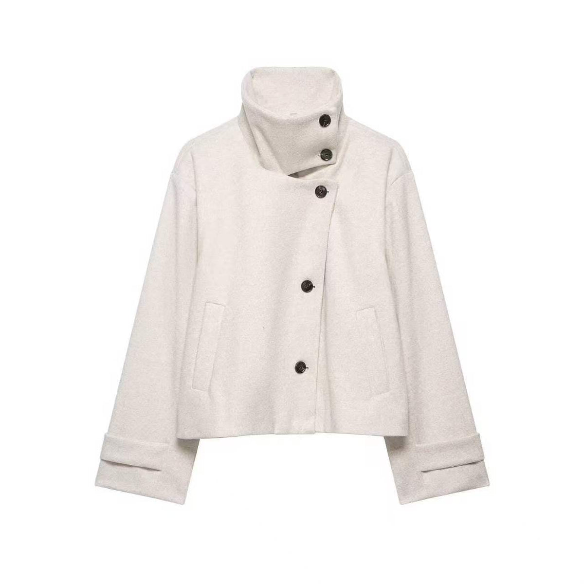 Women's Stand-Collar Short Jacket — Chic Street-Style Winter Coat - photo 10
