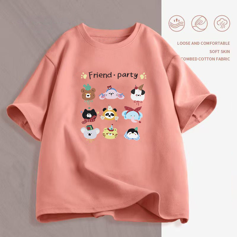 Women's Cartoon Print T-Shirt — Loose Short-Sleeve Round-Neck Summer Top - photo 30