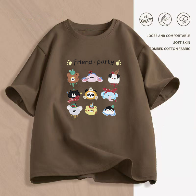 Women's Cartoon Print T-Shirt — Loose Short-Sleeve Round-Neck Summer Top - photo 28