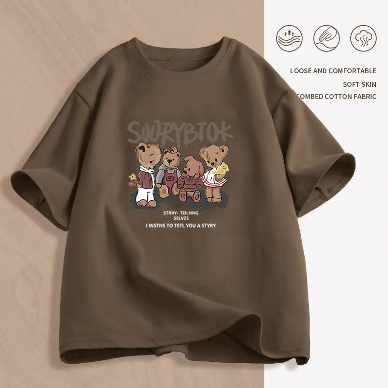 Women's Cartoon Print T-Shirt — Loose Short-Sleeve Round-Neck Summer Top - photo 18