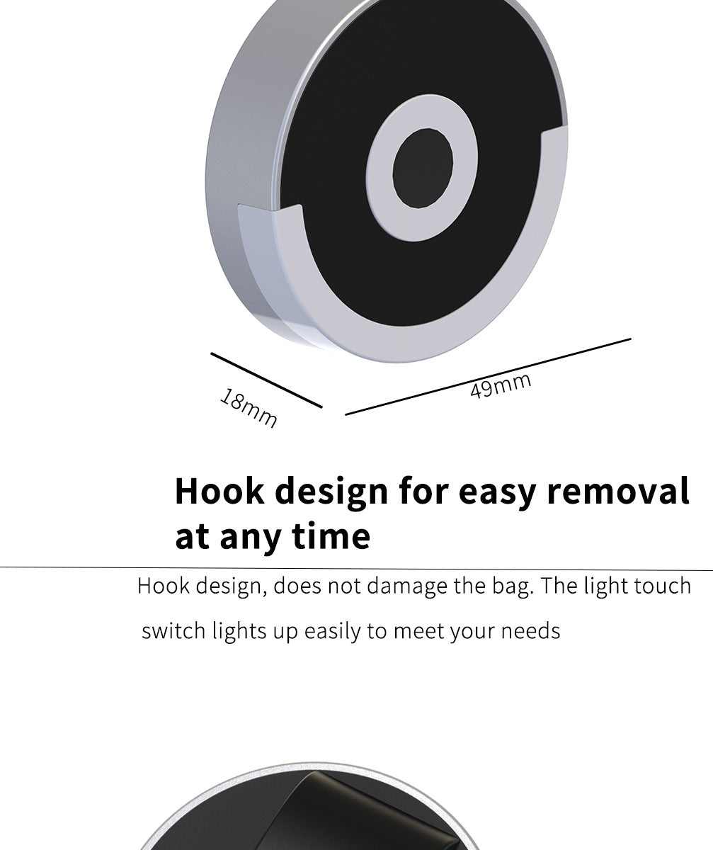 Touch Long Endurance KTV Bar Compact Vag Light Creative DIY Lighting LED Light Goddess Exquisite Gift Circular Bag Light Outdoo