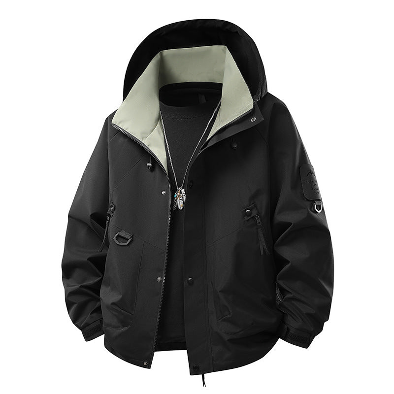 Teen Casual Hooded Jacket - Loose Fit, Unisex