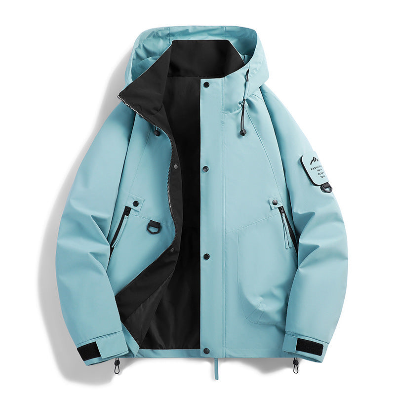 Teen Casual Hooded Jacket - Loose Fit, Unisex