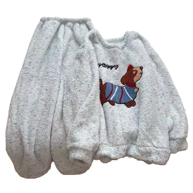 Women's Coral Fleece Pyjama Set — Warm Flannel Winter Loungewear - photo 5