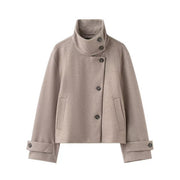 Women's Stand-Collar Short Jacket — Chic Street-Style Winter Coat