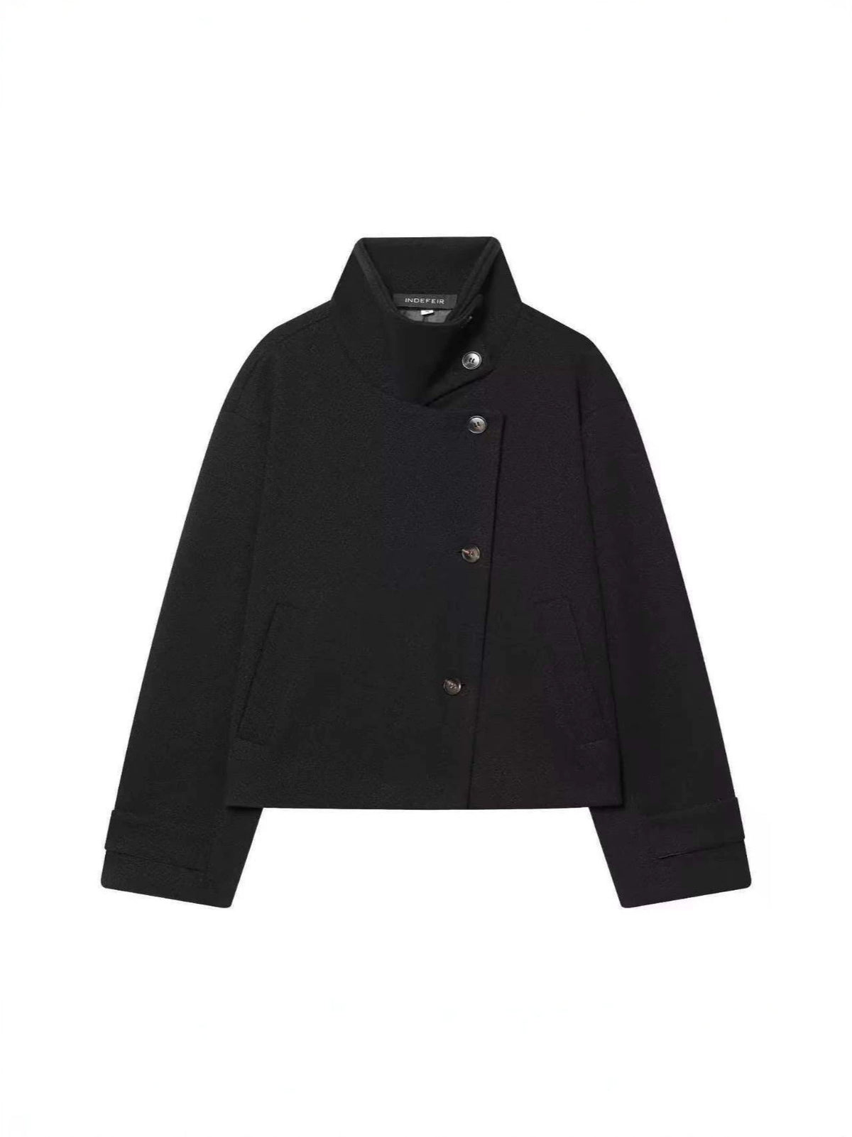 Women's Stand-Collar Short Jacket — Chic Street-Style Winter Coat