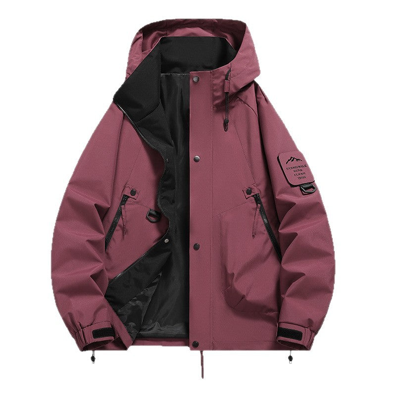 Teen Casual Hooded Jacket - Loose Fit, Unisex