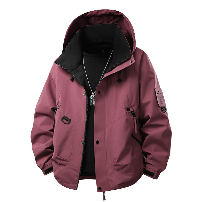 Teen Casual Hooded Jacket - Loose Fit, Unisex