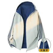 Men's Reversible Hooded Jacket - Two Looks in One