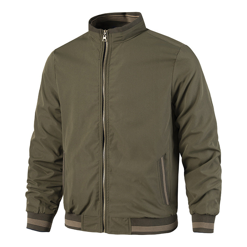 Men's Reversible Stand-Collar Casual Jacket