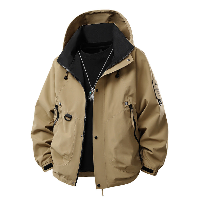 Teen Casual Hooded Jacket - Loose Fit, Unisex